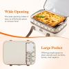 imageLifewit Insulated Casserole Carrier for Hot or Cold Food Casserole Dish Bag Carrying Case Lasagna Lugger Holder for PotluckPartiesPicnicCookouts Fits 9quotx13quot Baking Dish BlackBeige