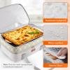 imageLifewit Insulated Casserole Carrier for Hot or Cold Food Casserole Dish Bag Carrying Case Lasagna Lugger Holder for PotluckPartiesPicnicCookouts Fits 9quotx13quot Baking Dish BlackGray