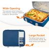 imageLifewit Insulated Casserole Carrier for Hot or Cold Food Casserole Dish Carrying Case Lasagna Holder for Potluck PartiesPicnicCookouts Fits 9quotx13quot Baking Dish GreyPure Blue