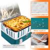 imageLifewit Insulated Casserole Carrier for Hot or Cold Food Casserole Dish Carrying Case Lasagna Holder for Potluck PartiesPicnicCookouts Fits 9quotx13quot Baking Dish GreyGreen