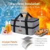imageLifewit Insulated Casserole Carrier for Hot or Cold Food Casserole Dish Carrying Case Lasagna Holder for Potluck PartiesPicnicCookouts Fits 9quotx13quot Baking Dish GreyGrey
