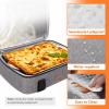 imageLifewit Insulated Casserole Carrier for Hot or Cold Food Casserole Dish Carrying Case Lasagna Holder for Potluck PartiesPicnicCookouts Fits 9quotx13quot Baking Dish GreyGrey