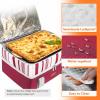 imageLifewit Insulated Casserole Carrier for Hot or Cold Food Casserole Dish Carrying Case Lasagna Holder for Potluck PartiesPicnicCookouts Fits 9quotx13quot Baking Dish GreyRed