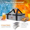 imageLifewit Insulated Casserole Carrier for Hot or Cold Food Casserole Dish Carrying Case Lasagna Holder for Potluck PartiesPicnicCookouts Fits 9quotx13quot Baking Dish GreyGrey