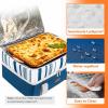 imageLifewit Insulated Casserole Carrier for Hot or Cold Food Casserole Dish Carrying Case Lasagna Holder for Potluck PartiesPicnicCookouts Fits 9quotx13quot Baking Dish GreyBlue
