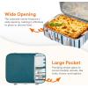 imageLifewit Insulated Casserole Carrier for Hot or Cold Food Casserole Dish Carrying Case Lasagna Holder for Potluck PartiesPicnicCookouts Fits 9quotx13quot Baking Dish GreyGreen