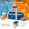 imageLifewit Insulated Casserole Carrier for Hot or Cold Food Casserole Dish Carrying Case Lasagna Holder for Potluck PartiesPicnicCookouts Fits 9quotx13quot Baking Dish GreyPure Blue