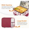 imageLifewit Insulated Casserole Carrier for Hot or Cold Food Casserole Dish Carrying Case Lasagna Holder for Potluck PartiesPicnicCookouts Fits 9quotx13quot Baking Dish GreyRed