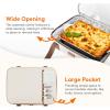 imageLifewit Insulated Casserole Carrier for Hot or Cold Food Casserole Dish Carrying Case Lasagna Holder for Potluck PartiesPicnicCookouts Fits 9quotx13quot Baking Dish GreyBeige