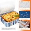 imageLifewit Insulated Casserole Carrier for Hot or Cold Food Casserole Dish Carrying Case Lasagna Holder for Potluck PartiesPicnicCookouts Fits 9quotx13quot Baking Dish GreyBlue