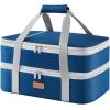 imageLifewit Insulated Casserole Carrier for Hot or Cold Food Casserole Dish Carrying Case Lasagna Holder for Potluck PartiesPicnicCookouts Fits 9quotx13quot Baking Dish GreyPure Blue