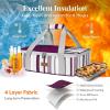 imageLifewit Insulated Casserole Carrier for Hot or Cold Food Casserole Dish Carrying Case Lasagna Holder for Potluck PartiesPicnicCookouts Fits 9quotx13quot Baking Dish GreyPurple