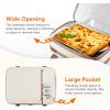 imageLifewit Insulated Casserole Carrier for Hot or Cold Food Casserole Dish Carrying Case Lasagna Holder for Potluck PartiesPicnicCookouts Fits 9quotx13quot Baking Dish GreyBeige
