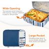 imageLifewit Insulated Casserole Carrier for Hot or Cold Food Casserole Dish Carrying Case Lasagna Holder for Potluck PartiesPicnicCookouts Fits 9quotx13quot Baking Dish GreyBlue