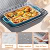 imageLifewit Insulated Casserole Carrier for Hot or Cold Food Thermal Lasagna Lugger Tote Casserole Dish Carrier for Potluck Parties Picnic Fits 9quotx13quot Baking Dish GrayGray