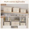 imageLifewit Large Clothes Storage Bins with Lids Fabric Foldable Storage Boxes with Handles Decorative Closet Organizer Stackable Cube Baskets Container for Bedroom Office 2 Packs 345L Beige5