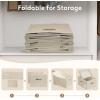 imageLifewit Large Clothes Storage Bins with Lids Fabric Foldable Storage Boxes with Handles Decorative Closet Organizer Stackable Cube Baskets Container for Bedroom Office 2 Packs 345L Beige2
