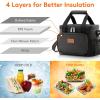 imageLifewit Large Lunch Bag Insulated Lunch Box Soft Cooler Cooling Tote for Adult Men Women Gray 24Can 15LBlack