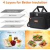 imageLifewit Large Lunch Bag Insulated Lunch Box Soft Cooler Cooling Tote for Adult Men Women Gray 24Can 15LBlack
