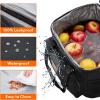 imageLifewit Large Lunch Bag Insulated Lunch Box Soft Cooler Cooling Tote for Adult Men Women Gray 24Can 15LBlack