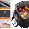 imageLifewit Large Lunch Bag Insulated Lunch Box Soft Cooler Cooling Tote for Adult Men Women Gray 24Can 15LBlack