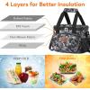 imageLifewit Large Lunch Bag Insulated Lunch Box Soft Cooler Cooling Tote for Adult Men Women Gray 24Can 15LBlack Camo