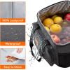 imageLifewit Large Lunch Bag Insulated Lunch Box Soft Cooler Cooling Tote for Adult Men Women Gray 24Can 15LDark Gray