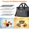 imageLifewit Large Lunch Bag Insulated Lunch Box Soft Cooler Cooling Tote for Adult Men Women Gray 24Can 15LDark Gray