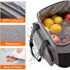 imageLifewit Large Lunch Bag Insulated Lunch Box Soft Cooler Cooling Tote for Adult Men Women Gray 24Can 15LGray
