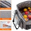 imageLifewit Large Lunch Bag Insulated Lunch Box Soft Cooler Cooling Tote for Adult Men Women Gray 24Can 15LGray