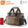 imageLifewit Large Lunch Bag Insulated Lunch Box Soft Cooler Cooling Tote for Adult Men Women Gray 24Can 15LLeopard