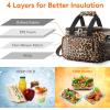 imageLifewit Large Lunch Bag Insulated Lunch Box Soft Cooler Cooling Tote for Adult Men Women Gray 24Can 15LLeopard