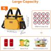 imageLifewit Large Lunch Bag Insulated Lunch Box Soft Cooler Cooling Tote for Adult Men Women Gray 24Can 15LOrange