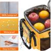 imageLifewit Large Lunch Bag Insulated Lunch Box Soft Cooler Cooling Tote for Adult Men Women Gray 24Can 15LOrange