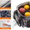 imageLifewit Large Lunch Bag Insulated Lunch Box Soft Cooler Cooling Tote for Adult Men Women Gray 24Can 15LPaisley