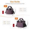 imageLifewit Large Lunch Bag Insulated Lunch Box Soft Cooler Cooling Tote for Adult Men Women Gray 24Can 15LPurple