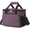 imageLifewit Large Lunch Bag Insulated Lunch Box Soft Cooler Cooling Tote for Adult Men Women Gray 24Can 15LPurple