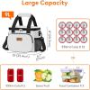 imageLifewit Large Lunch Bag Insulated Lunch Box Soft Cooler Cooling Tote for Adult Men Women Gray 24Can 15LSliver Gray