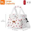 imageLifewit Large Lunch Bag Insulated Lunch Box Soft Cooler Cooling Tote for Adult Men Women Gray 24Can 15LStrawberry