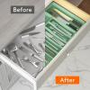imageLifewit Large Silverware Drawer Organizer Expandable Utensil Tray for Kitchen BPA Free Flatware and Cutlery Holder Adjustable Plastic Storage for Spoons Forks Knives Large BlackGreen