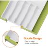 imageLifewit Large Silverware Drawer Organizer Expandable Utensil Tray for Kitchen BPA Free Flatware and Cutlery Holder Adjustable Plastic Storage for Spoons Forks Knives Large BlackGreenWhite