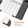 imageLifewit Large Silverware Drawer Organizer Expandable Utensil Tray for Kitchen BPA Free Flatware and Cutlery Holder Adjustable Plastic Storage for Spoons Forks Knives Large BlackWhiteblack