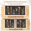imageLifewit Large Utensil Organizer for Kitchen Drawer Expandable 214 to 36 Inches Wide Adjustable Cooking Silverware Tray Bamboo Cutlery Flatware Holder Spatula Tool Gadget Storage Divider NaturalBlack