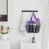 imageLifewit Mesh Shower Caddy Freestanding Portable Shower Tote Bag for College Dorm Bathroom Gym Travel Quick Dry Hanging Organizer with 7 Storage Pockets for Toiletry Essentials MediumBlackPurple