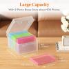 imageLifewit Photo Storage Box 5x7 Photo Case 9 pcs Inner Photo Storage Containers Black Photo Boxes Seed Organizer Craft Storage Box for Cards Pictures Stamps Office Supplies with 1 Sheet Label StickerMulticolor