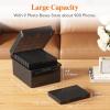 imageLifewit Photo Storage Box 5x7 Photo Case 9 pcs Inner Photo Storage Containers Black Photo Boxes Seed Organizer Craft Storage Box for Cards Pictures Stamps Office Supplies with 1 Sheet Label StickerBlack