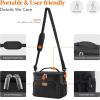 imageLifewit Reusable Insulated Lunch Bag for Men Lunch Box Women Portable Cooler Freezable Soft Lunchbox Leakproof with Adjustable Shoulder Strap for Adult for Work Picnic or Travel Black 9LBlack