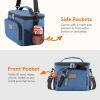 imageLifewit Reusable Insulated Lunch Bag for Men Lunch Box Women Portable Cooler Freezable Soft Lunchbox Leakproof with Adjustable Shoulder Strap for Adult for Work Picnic or Travel Black 9LDark Blue