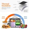 imageLifewit Reusable Insulated Lunch Bag for Men Lunch Box Women Portable Cooler Freezable Soft Lunchbox Leakproof with Adjustable Shoulder Strap for Adult for Work Picnic or Travel Black 9LBlack