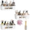 imageLifewit Shower Caddy Suction Cup 104inch Removable Shower Shelves for Inside Shower NODrilling Bathroom Organizers and Storage Rack for Shampoo Strong Vacuum Suction 2 Pack3